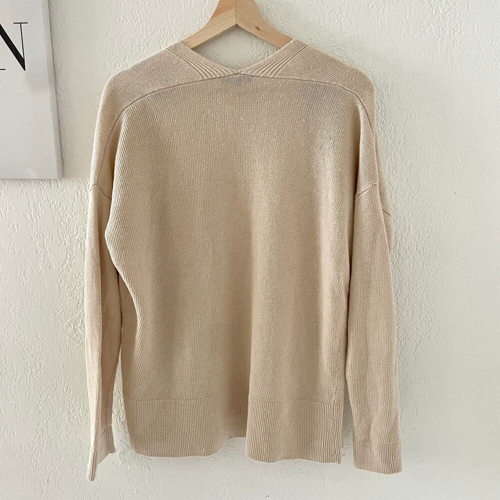 Eileen Fisher Organic Linen / Cotton Cardigan Open Sweater XXS Oversized - Picture 5 of 5